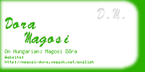 dora magosi business card
